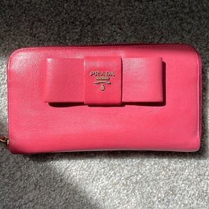 Pink Prada Wallet